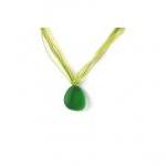 Green Sea Glass Necklace. 