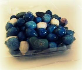 Jewelry supplies. Organic Jobs Tears seed beads. Pack of 100 mixed beads. 