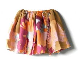 Toddler Floral Skirt, Reversible Skirt for Girls, Kids Summer Clothing